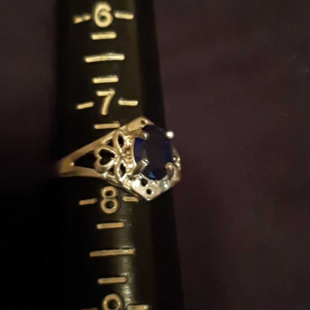 HUGE PRICE DROP!! Sapphire Filigree Ring!!